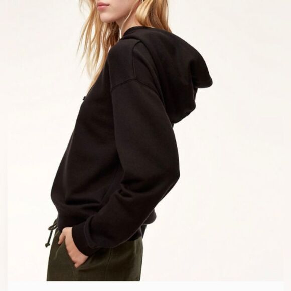 Aritzia Wilfred Free Williamson oversized Hoodie Black Sweatshirt size XXS cozy - Picture 3 of 10